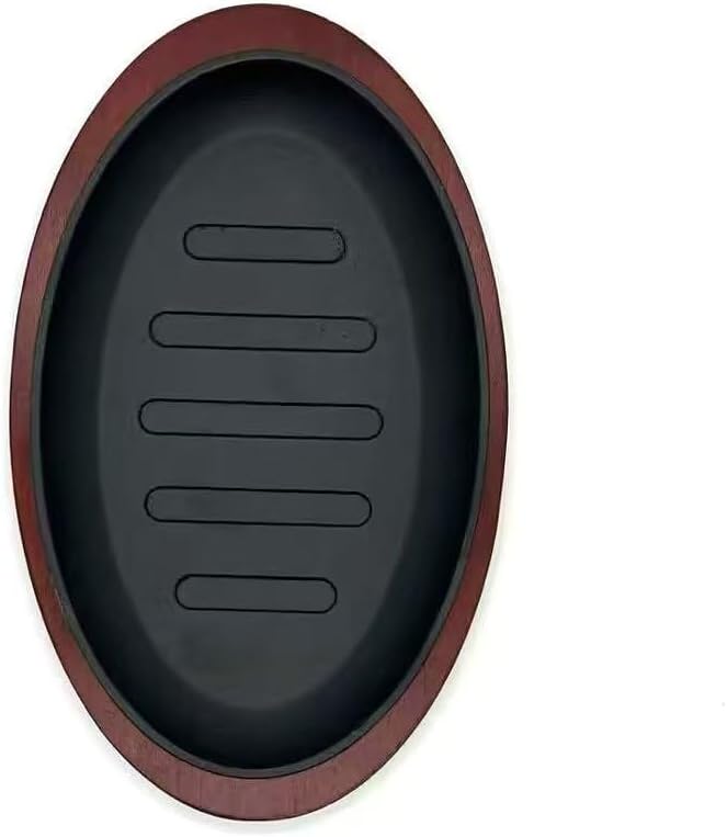 Cast Iron Griddle Plate, 8 Inch Square, Black