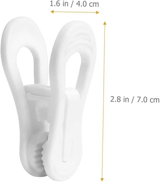 20 Pcs Coat Hanger Peeler Slicer Multi Hanger Clothes Pegs Nonslip Hangers Pea Clips for Hangers Towel Clips Clothespins Multifunctional Pants Rack Hanger Pant Hanger White Plastic