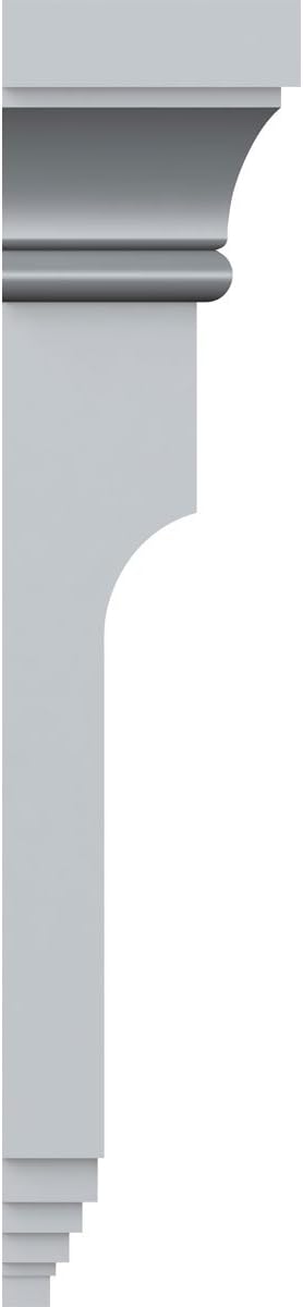 Ekena Millwork BKT06X10X02ED 6-Inch W x 2-Inch D x 10 38-Inch H Edwards Bracket