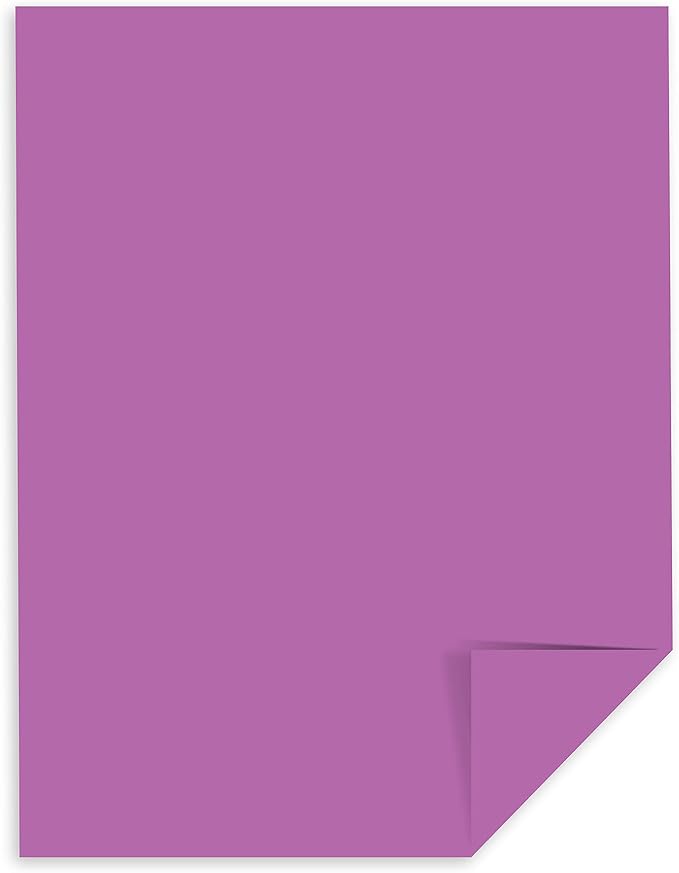 Neenah Astrobrights Premium Color Paper, 24 lb, 8.5 x 11 Inches, 500 Sheets, Planetary Purple (22671)
