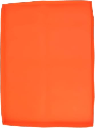 Griddle Mat Heavy Duty Silicone Grill Cover Protects Your Griddle From Debris All Season BBQ Grill Mat (22in Orange)
