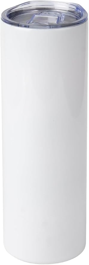 20 oz Sublimation Tumbler Blank Skinny straight Bulk for Heat Transfer,Stainless Steel Double Wall Insulated Sublimation Tumbler 02