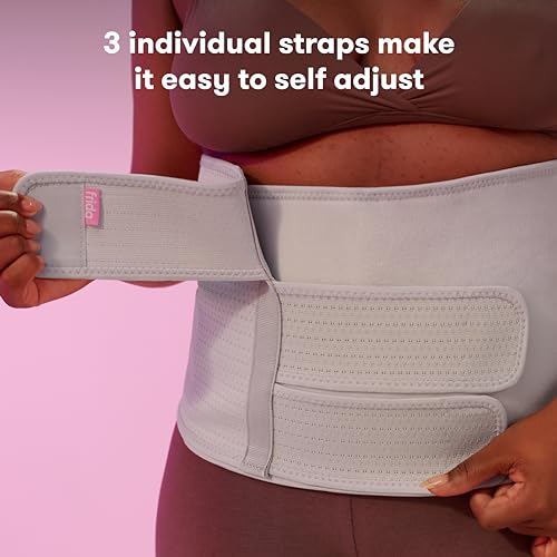 Frida Mom Belly Binder, Postpartum Essentials for Natural and C-Section Recovery, Adjustable Compression Wrap, After Birth Brace, Abdominal Band, 9 High"