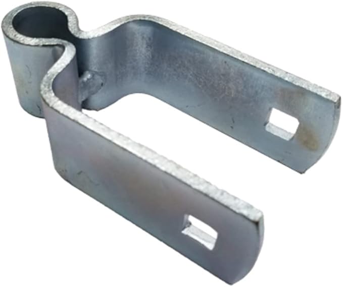 34" x 2" Heavy Duty Female Gate Post Square Hinge Bolt-on Zync Plated