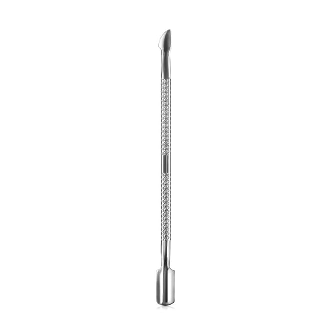 Nail Cuticle Pusher and Spoon Cleaner Professional Stainless Steel Double Ended Cuticle Remover Nail Cutter Manicure Pedicure Nail Care Tool (size-1)