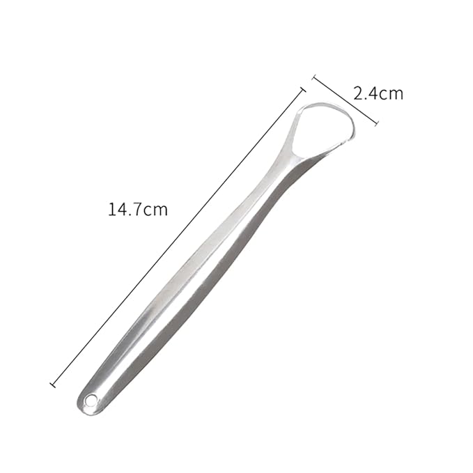 Tartar Removal Tool Oral Tongue Scraper Cleaner for Freshing Breath Portable Non-slip Handle A