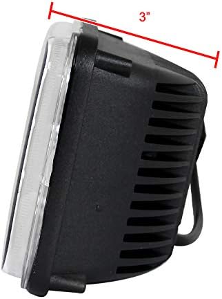 Fits 1x 4"X6" H4 15 LED Light Bulb Clear Sealed Beam Headlight IP67