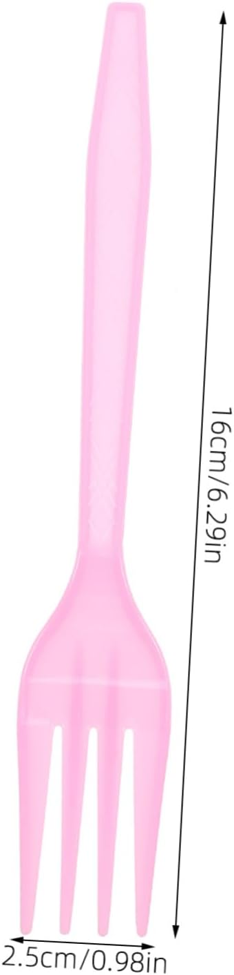Elegant Pink Forks 20pcs Party Forks Disposable Utensils for