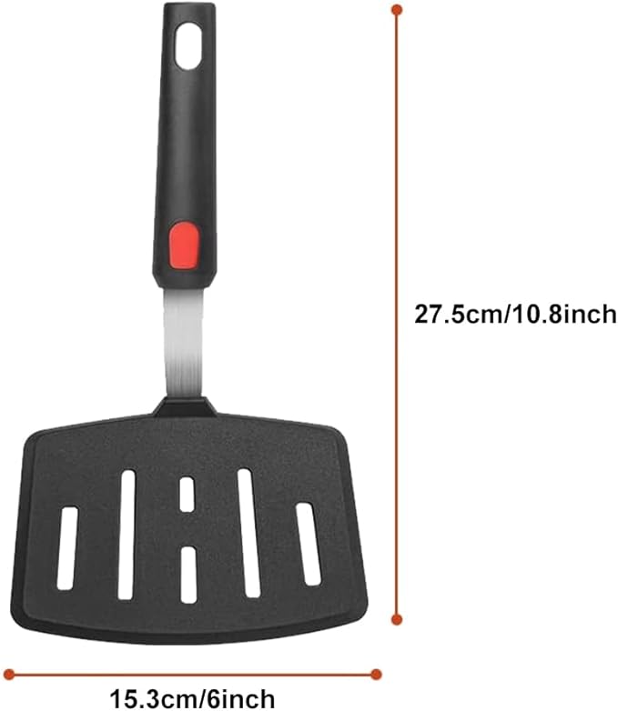 Tenta tenta kitchen Silicone Fish Spatula Turner Wide Pancake Spatulas for Nonstick Cookware Pans Omelette Egg Spatula 600F Heat-Resistant Kitchen Silicone Utensils
