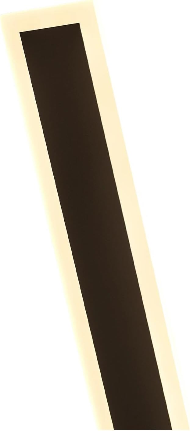 Modern Outdoor LED Wall Lamp 18W 3000K Warm Light Fixture for Aisles, Garages, and Porches - Black & White Design