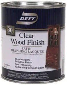 Deft DFT01704 1 Quart Satin Clear Wood Finish Brushing Lacquer4