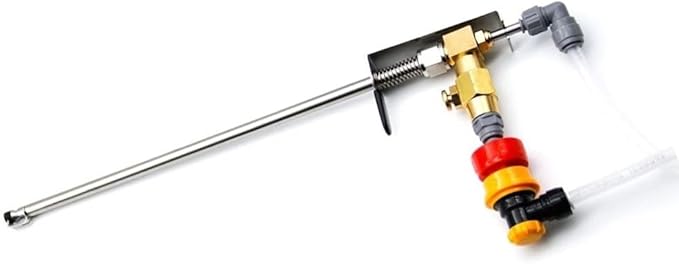Stainless Bottle Filler Beer Gun, 1pcs stainless steel extended beer gun1PCS 5.6ft hose1 set of quick couplings,
