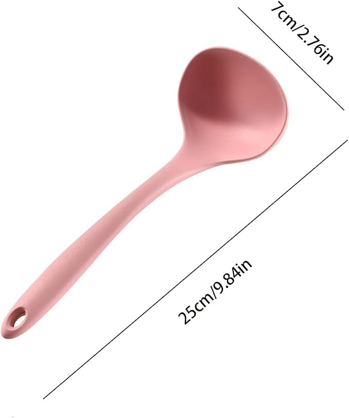 1pc Long-handled ladle - Off-White Color