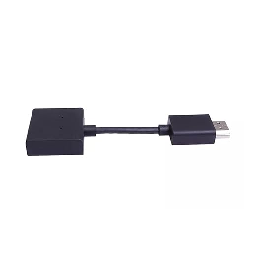 High-Speed Male to Female Extension Cable Plated Converter 4K Swivel Adapter Compatible with Streaming Stick, Black