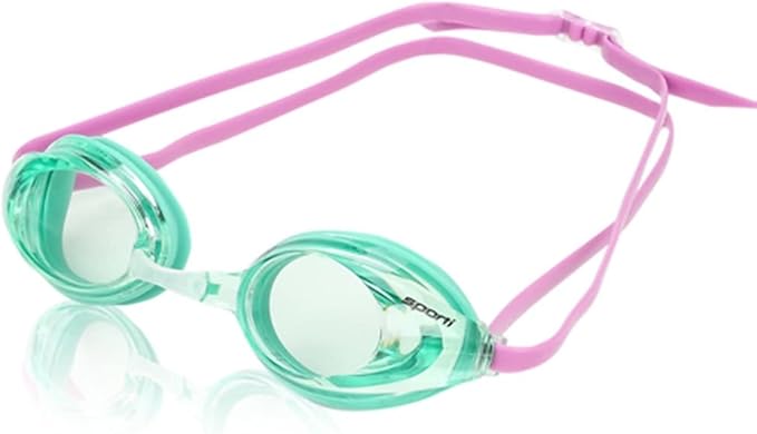 Sporti Unisex Junior Swimming Goggles, Swim Goggles for Kids, Safety for Pool, Beach, Anti Fog UV Protection, Variety Designs