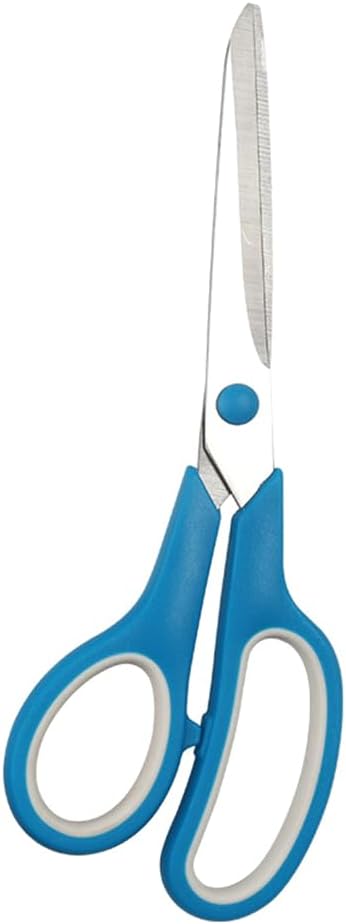 Art Scissors Paper Cutter Sewing Fabric Craft Scissors Multipurpose Handheld Scissors with Sharp Blade for Office Home School 8.5 Inch (Blue)