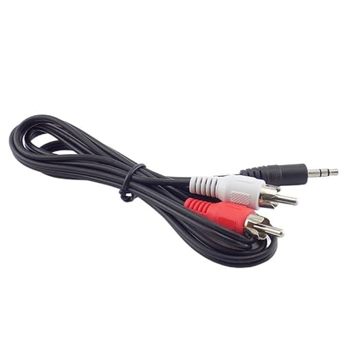 FENG GUO 1M 3.5mm Male Stereo to 2 R/CA Connector Audio AV Adapter Cables for TV DVD MP3/MP4 Extension Cord Conversion Line