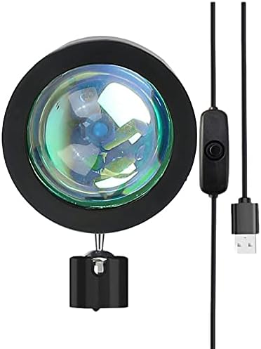 Projection Atmosphere Lamp LED Night Light,USB Projector 360 degree Rotation Photography Lamps for Home Room Studio D