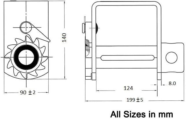 Mytee Products Weld On Winch 4" Strap Binders Flatbed Truck Trailer Tie Down Cargo Winches