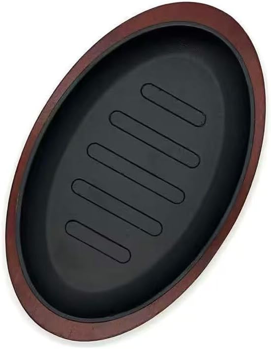 Cast Iron Griddle Plate, 8 Inch Square, Black