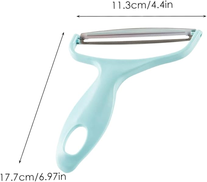 Vegetable Peeler Stainless Steel Wide Mouth Cabbage Grater Multifunctional Fruit Slicer for Kitchen Blue Home Kitchen Tools