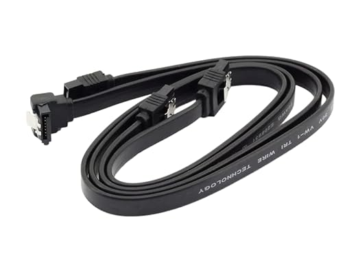GIGABYTE - 16-inch SATA III cable, right and right angle, compatible with HDD and SSD (6.0 Gbps SATA III, 1 drive)