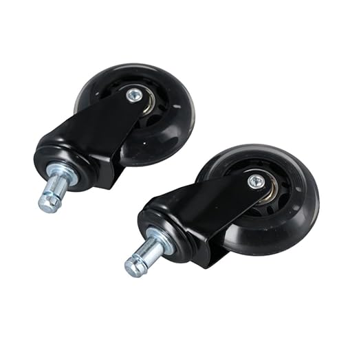 2Pcs Chair Wheel Durable Practical Multifunctional Universal Office Chair Swivel Caster Replacement Desk Wheel