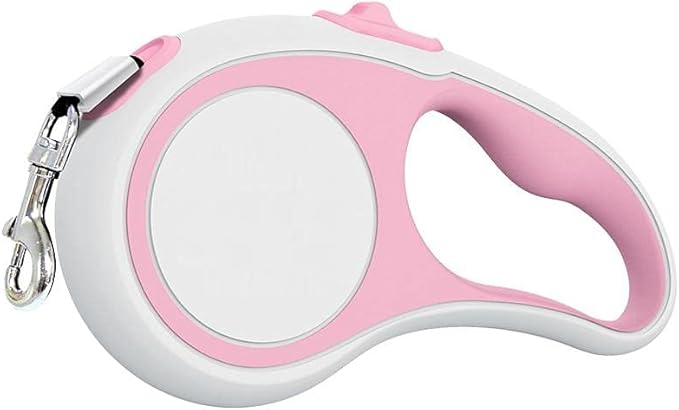 Automatic Dog Leash Lead Pink 5M Dog Leash Automatic Retractable Nylon Dog Lead Extendable Puppy Cat Traction Rope Belt Dog Leash