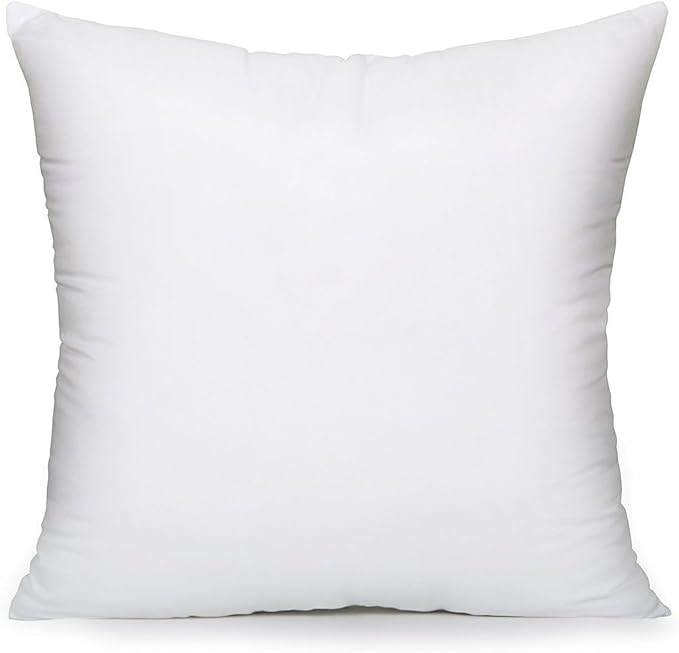 MoonRest Square Pillow Form Insert Hypoallergenic Sham Stuffer, 100 Polyester Microfiber Fill, Lined with Woven Cotton Blend Cover for Decorative Pillow Couch Sofa Bed Cushions 23 X 23