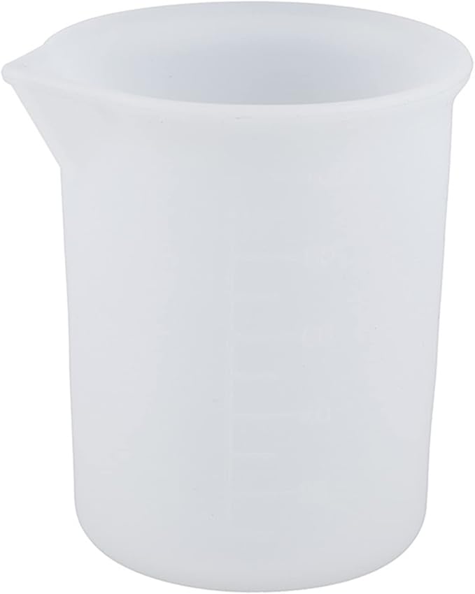2 Pcs Silicone Measuring Cups, 100ml Clear Non-Stick Mixing Cup, Measuring Cups Tool with Precise Scale for Making Handmade Craft 100ML