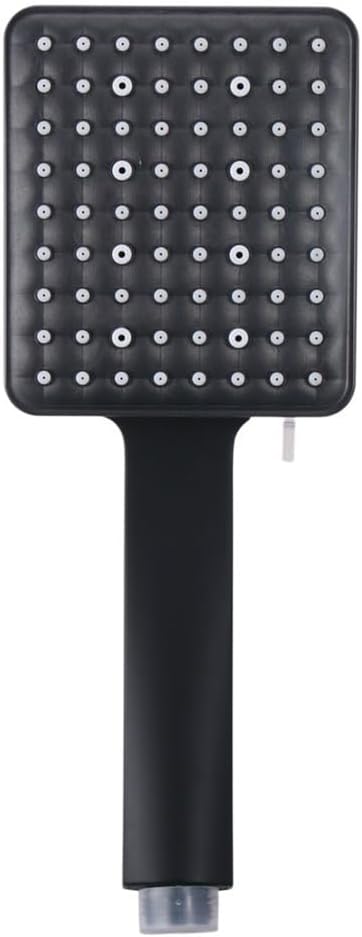 Square Shower Head Handheld Shower Head, 6-mode Adjustable Pressurized Shower Head Bathroom Accessories(black)