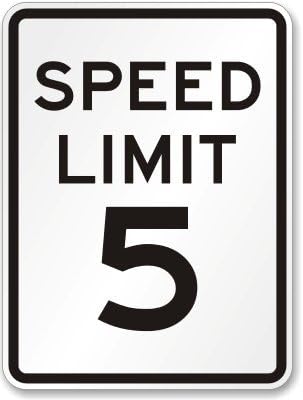 SmartSign "Speed Limit 5" Sign 18" x 24" 3M Engineer Grade Reflective Aluminum