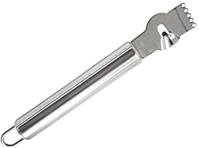 1Pc Silver Stainless Steel Lemon Zester Tool with Channel Knife and Orange Citrus Peeler for Kitchen, Zesters, Graters, Peelers and Slicers Kitchen Utensils
