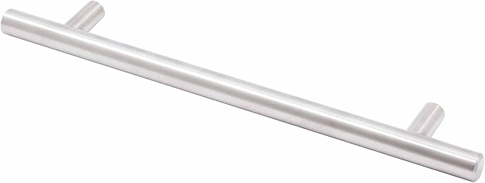 Stone Harbor Hardware Bar Cabinet Pull, 160 Millimeters, 220mm Overall Length, Satin Stainless Steel
