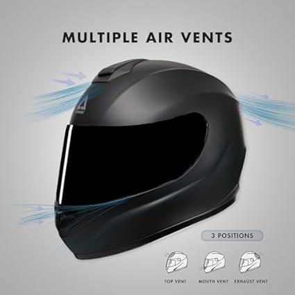 TRIANGLE Motorcycle Helmets Full Face Motorcycle Helmet for Men & Women with Tinted and Clear Visor Meet Dot Approved