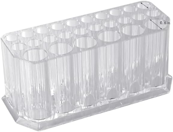 1PC Clear Acrylic Makeup Brush Holder and Nail Polish Organizer Ai Compact Storage Box for Beauty Essentials
