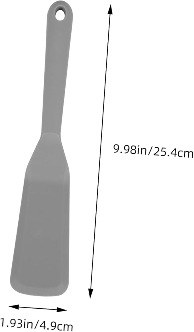 Mikinona Silicone Spatula Frying Spatula Ladles for Cooking Spoons Cooking Tweezers Gadgets Dish Tongs Oven Fish Spatula Spring Tongs for Cooking Non Kitchen Utensils Wok Grey