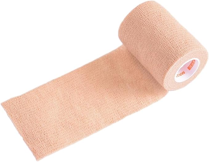 3" Self Adhesive Cohesive Tape Sports Roll, 5 Yards, Breathable Weight Bandage Wrap, Relieve Swelling, for Strains Sprains