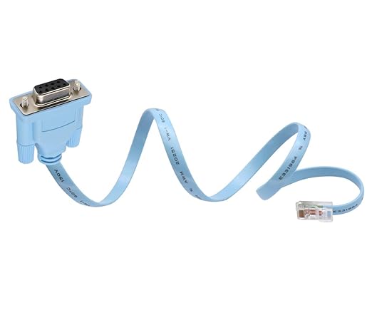 Cisco Console Cable 9-pin DB9 Female Serial RS232 Port to RJ45 Male Cat5 Ethernet LAN Rollover Console Cable Switch Cable Cisco(DB9P to RJ45 1.8M)