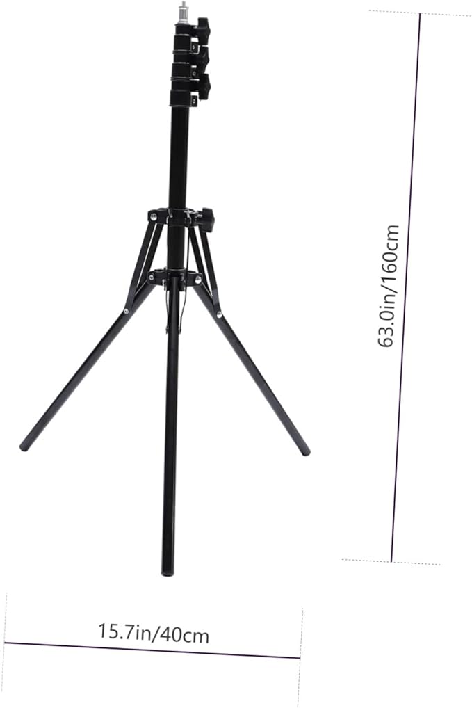 POPETPOP Lightweight Tripod Foldable Selfie Stick Photo Taking Stand Anti-Slip Foot for Camera Phone Live Streaming
