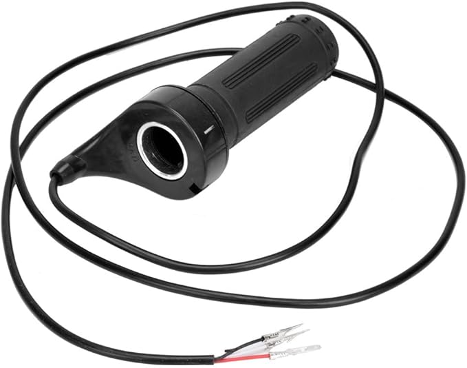 Full Twist Throttle Ebike Throttle 22.5mm 0.88in Universal Electric Scooter Throttle with 3 Wires for Electric Scooters, Bicycles, Pocket Bikes, Mini Choppers and Go Karts