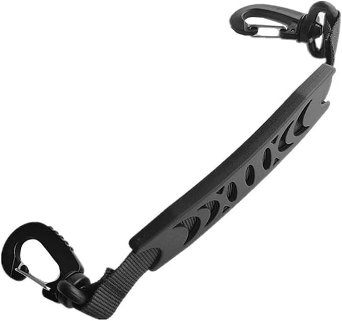 1PCS Roller Skate Double Hook Buckle Bag Accessory Carrying Handle Double Hook Quick Release Handle For Inline Skate Hook Accessory Roller Skates Ski Boots Hook Buckle - Black