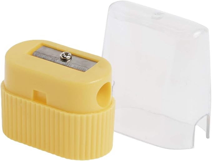 Pencil Grip The Classics Pencil Sharpener with Stainless Steel Blade (Single Wedge Shape), Assorted Colors (TPG-142)