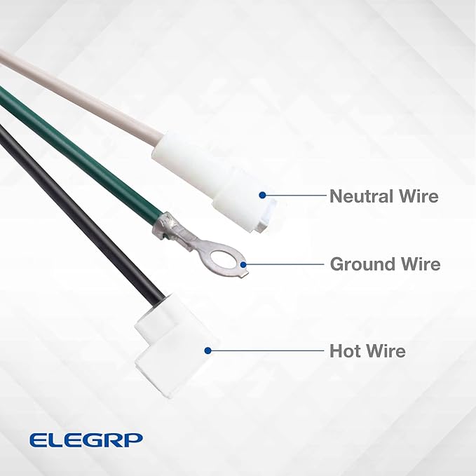 ELEGRP L22615 240V 15A 3600W 14AWG LCDI Power Cord Plug 60Hz NEMA 6-15P for A/C Air Conditioner, E250451 UL Certified, 7.5FT Leakage Current Detection Interrupter Replacement 0661515LY L15615 (1 Pack)
