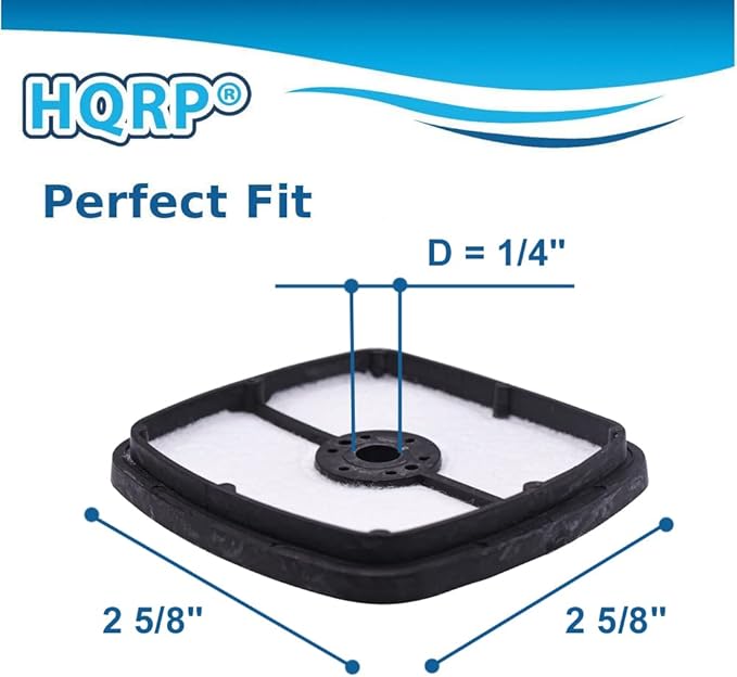 HQRP Filter compatible with Echo ES-210 ES-211 ES-250 ES-252 ES-2000 ES-2100 ES-2400 crusher, compatible with Echo EDR-260 motor drill
