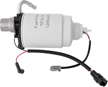 TP3018 Fuel Filter and 12642623 Fuel Filter Head Replacement for 6.6L Duramax Diesel CHEVY Silverado GMC Sierra 2005-2012 2500HD 3500HD