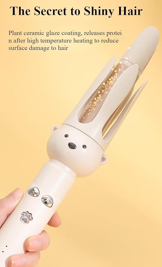 Fully Automatic Curling Stick Lazy Curling Tool Electric Rotary Curler Large Without damaging Hair 28mm Comfort Hair Curler– for use on Medium and Long Hair