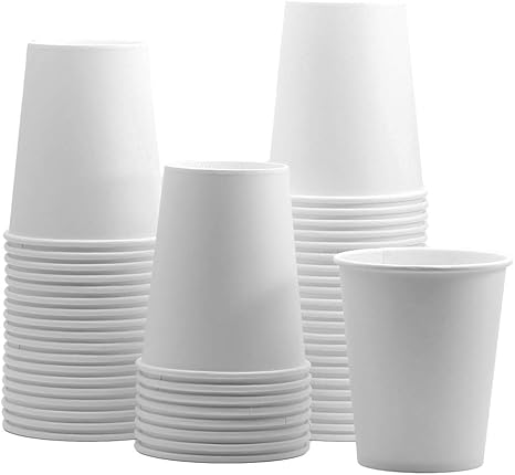 GUSTO 8 oz.- 100 Pack Paper Hot Cups, Coffee Cups - White (formerly Comfy Package)