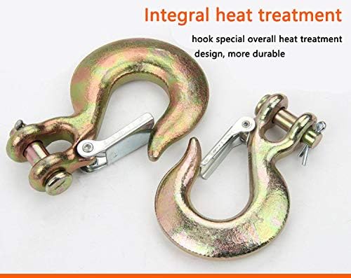 XMHF 14" Clevis Slip Hook with Safety Latch Heavy Duty Grade 70 Forged Steel Towing Winch Hook
