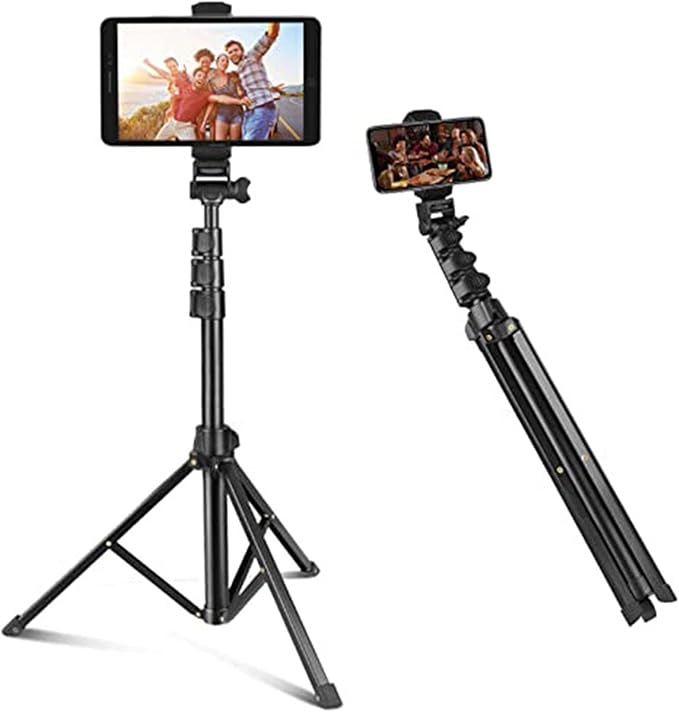 Phone Tripod Camera Stand Selfie Tripod LED Light Holder for Selfies Video Vlogging Live Streaming Phone Stand for Videos
